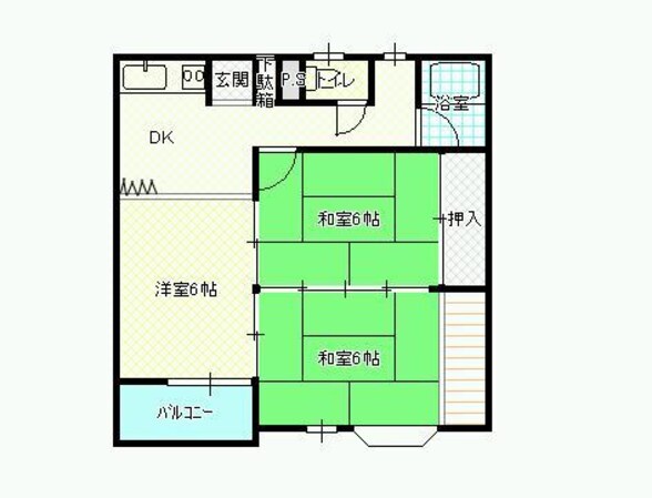 高三ハイツの物件間取画像